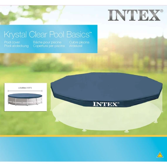 Intex Metal Frame Pool Cover - 10ft