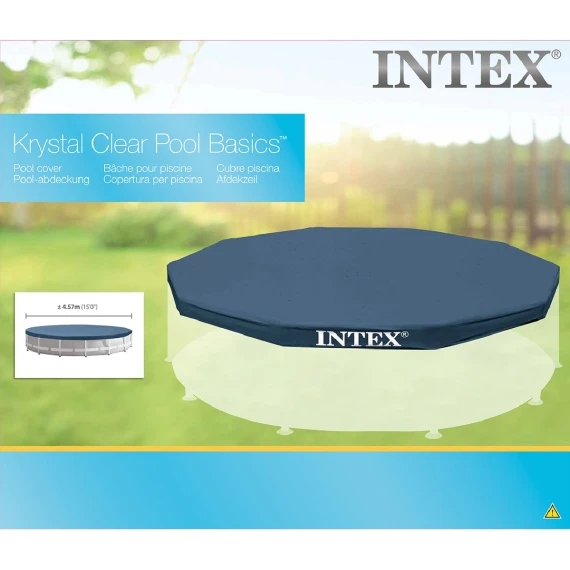 Intex Metal Frame Pool Cover - 15ft